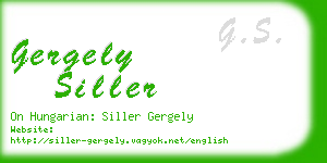 gergely siller business card